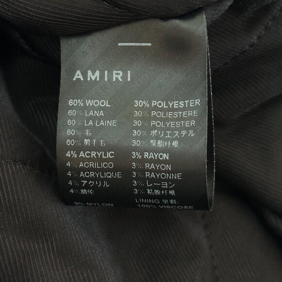 Amiri Aqua Plaid Script Logo Overshirt - Picture 4 of 4